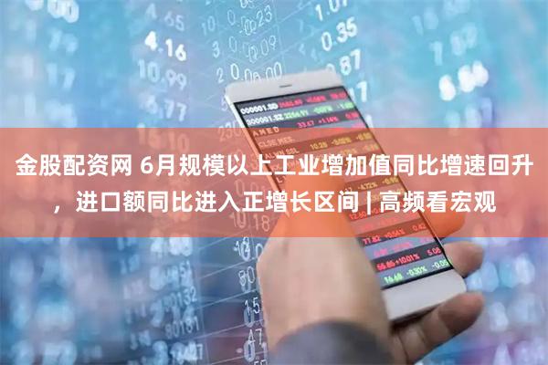 金股配资网 6月规模以上工业增加值同比增速回升，进口额同比进入正增长区间 | 高频看宏观